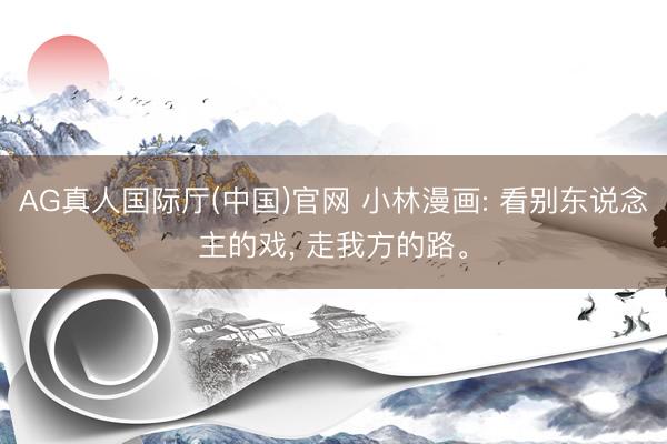 AG真人国际厅(中国)官网 小林漫画: 看别东说念主的戏， 走我方的路。